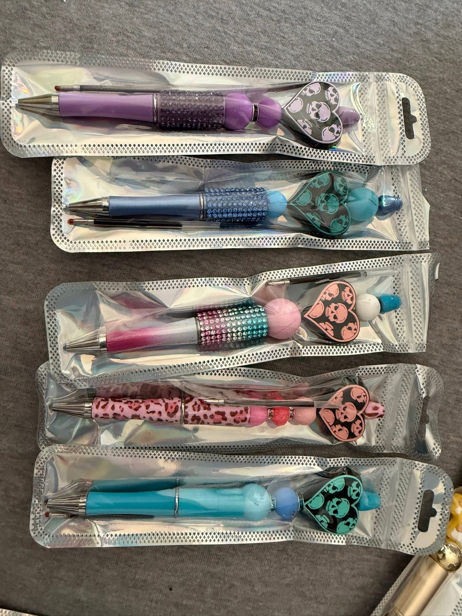Beaded pens